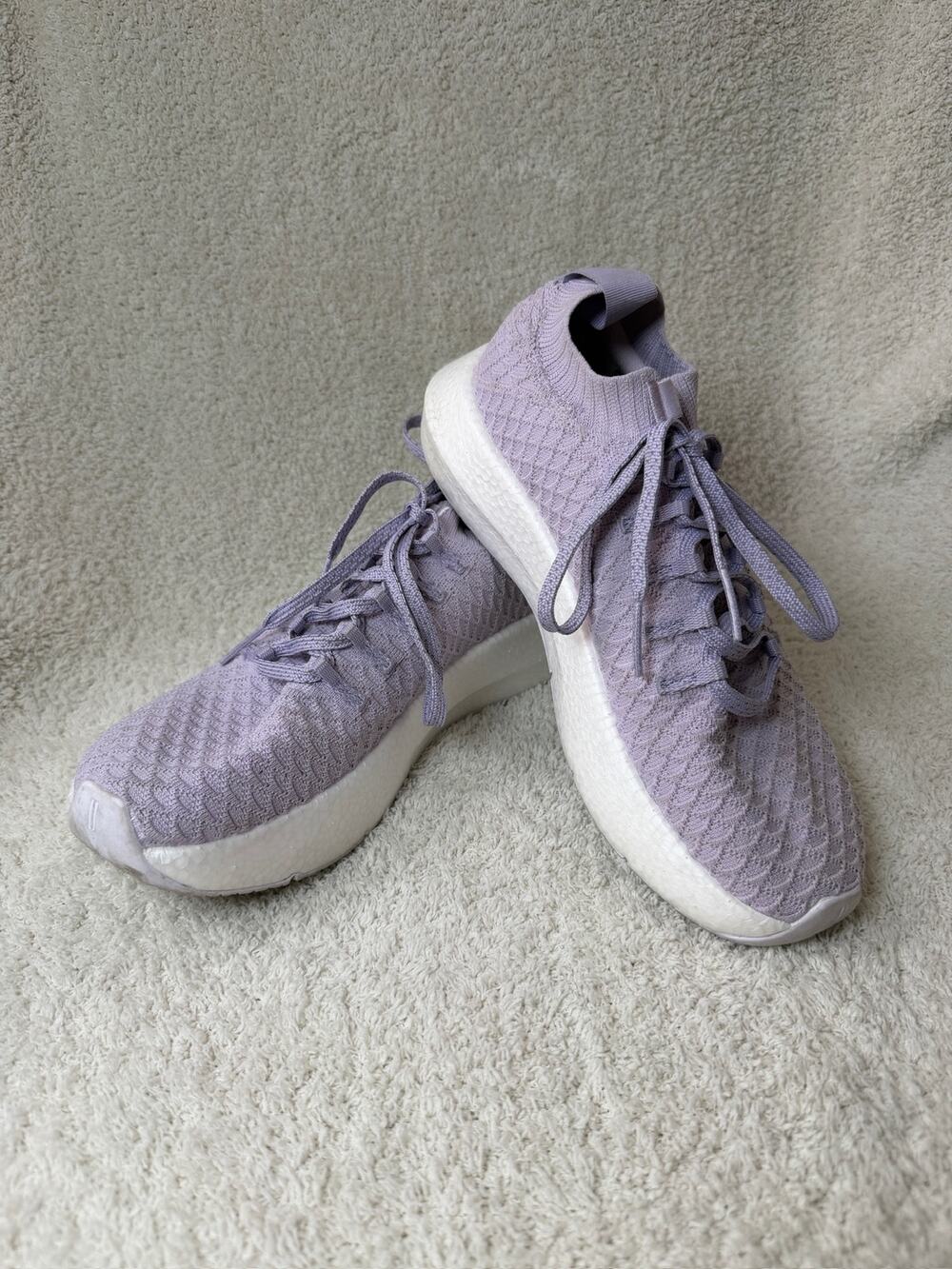 NOBULL Allday Knit Purple Runner Shoes Women 8.5 Men 7 Athletic Sneaker